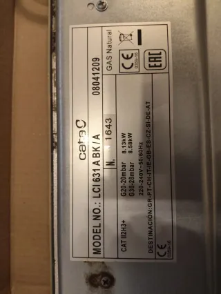 Encimera de gas CATA ciudad