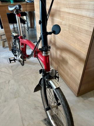 Bicicleta Plegable Brompton - 6 Velocidades Roja