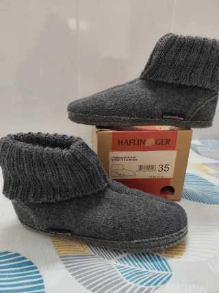 Zapatillas lana Haflinger talla 35