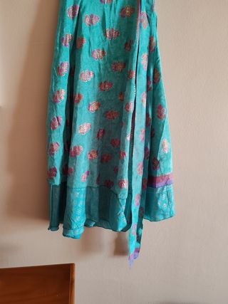 Falda larga estampada talla única