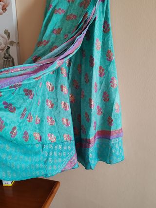 Falda larga estampada talla única