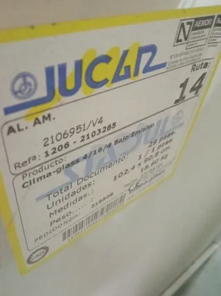 Ventana PVC 70mm Kommerling 2150x1700