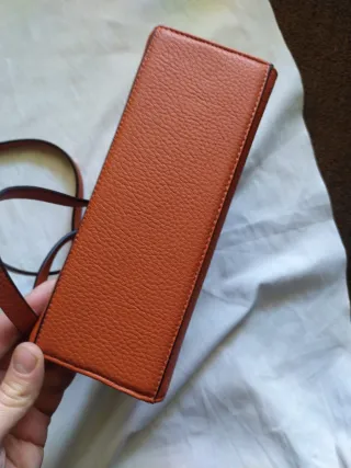 Bolso naranja de piel