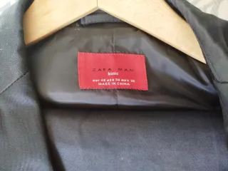 Traje de chaqueta Zara negro
