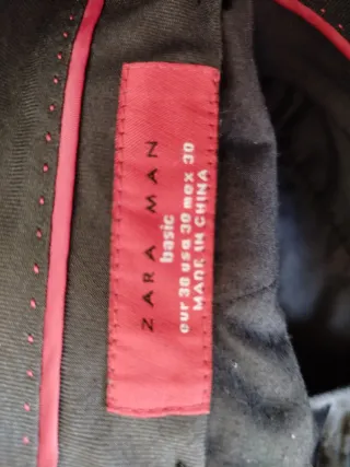 Traje de chaqueta Zara negro