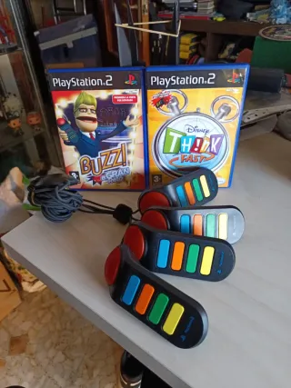 Pack Buzz El Gran Reto y Disney Think Fast PS2