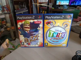 Pack Buzz El Gran Reto y Disney Think Fast PS2