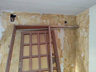 Puerta corredera madera con marco