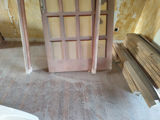 Puerta corredera madera con marco