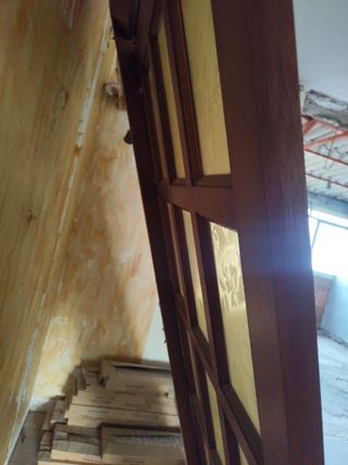 Puerta corredera madera con marco