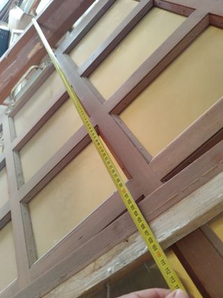 Puerta corredera madera con marco