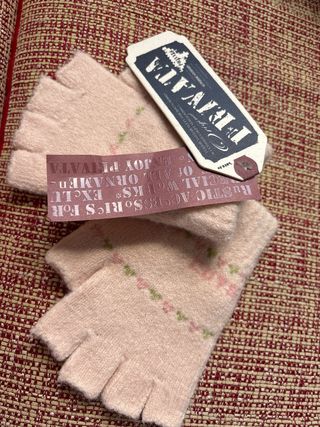 Guantes sin dedos Privata rosas