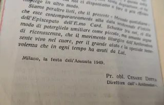 Messale Ambrosiano Vintage 1949