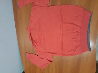 Jersey hombre cuello alto naranja