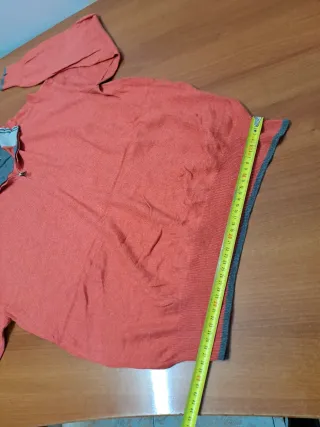 Jersey hombre cuello alto naranja