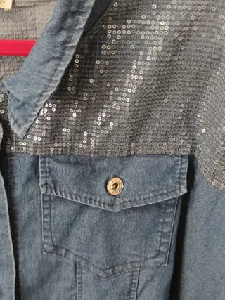Chaqueta vaquera con lentejuelas