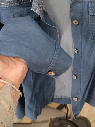 Chaqueta vaquera con lentejuelas