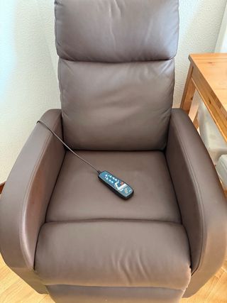 Poltrona relax elettrica in pelle