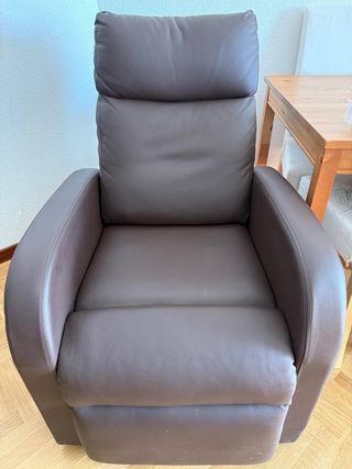 Poltrona relax elettrica in pelle