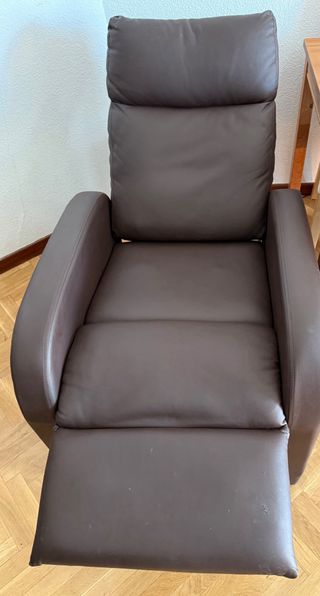 Poltrona relax elettrica in pelle