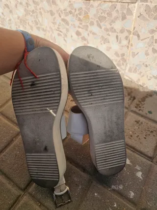 Pack Sandalias beige de cuña para mujer