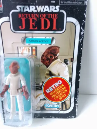 Star Wars Almirante Ackbar Figura Retro