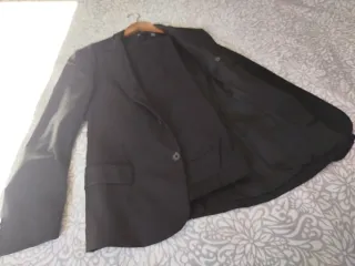 Traje de chaqueta Zara negro