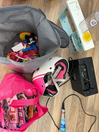 Cochecito de muñecas con 2 muñecas