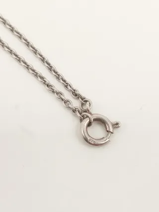 Collana uomo argento effetto torciglione art decò