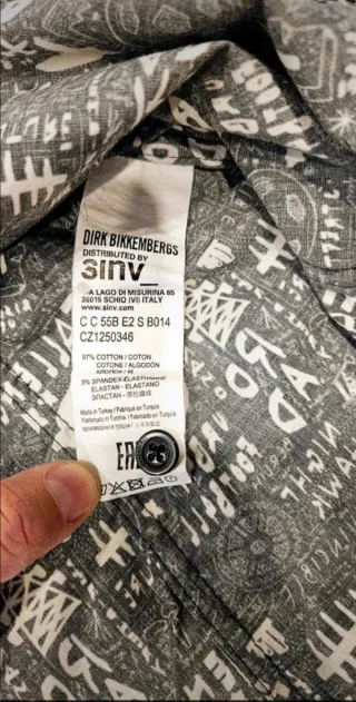 Camicia uomo fantasia grafica