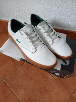 Zapatillas Lacoste Blancas y Verdes