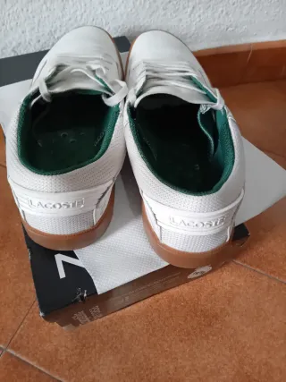 Zapatillas Lacoste Blancas y Verdes