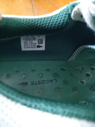 Zapatillas Lacoste Blancas y Verdes