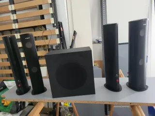5 Altavoces/Subwoofer CAT Negro