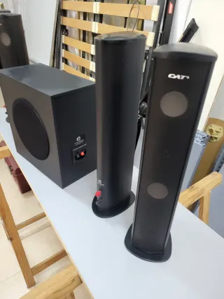 5 Altavoces/Subwoofer CAT Negro