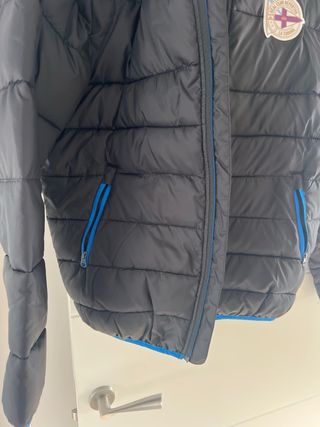 Plumas Lotto Negra y Azul Talla XS Depor