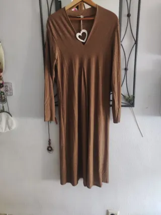 Vestido fiesta dorado.Nuevo