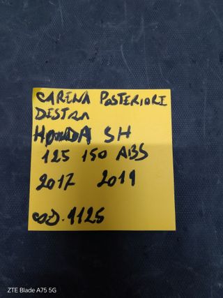 Carena Destra Grigia Honda SH 125/150