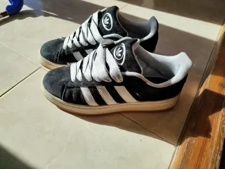 Zapatillas Adidas Campus Negras y Blancas