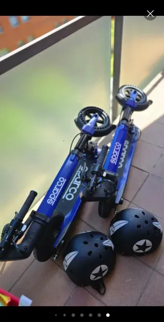 Patinete Eléctrico Sparco Azul hoy 400 € LOS DOS!!