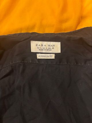 Camisa Zara Negra Talla M