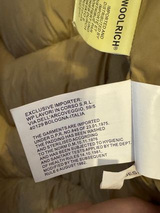 Giubbotto Woolrich Marrone