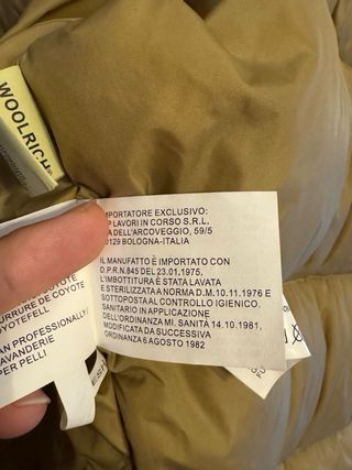 Giubbotto Woolrich Marrone