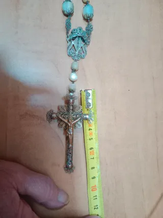 Rosario antiguo Nácar y Filigrana