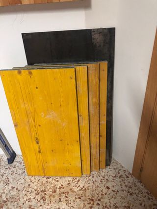 Tableros de obra amarillos 100/50/2,5 cm