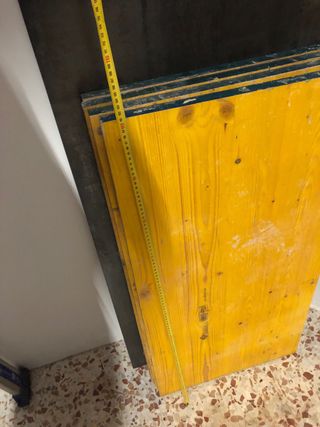 Tableros de obra amarillos 100/50/2,5 cm