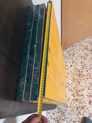 Tableros de obra amarillos 100/50/2,5 cm