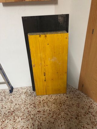 Tableros de obra amarillos 100/50/2,5 cm