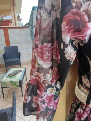 Abito floreale tg.42/44 manica 3/4