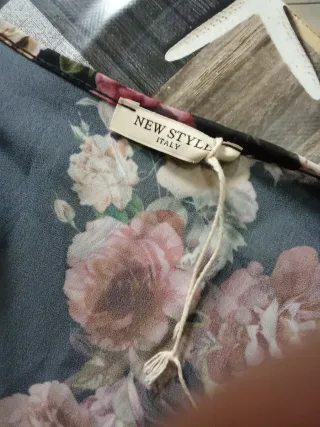 Abito floreale tg.42/44 manica 3/4